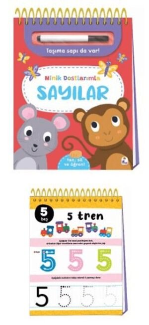 Minik Dostlarımla Sayılar – Yaz, Sil ve Öğren