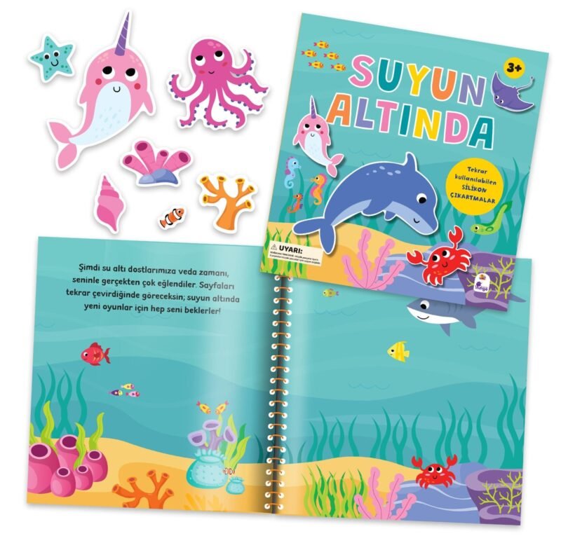 Suyun Altında - Silikon Çıkartmalı 9786255841506