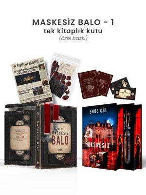 Maskesiz Balo 1 – Tek Kitaplık Yan Boyamalı Kutu