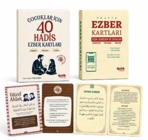 Ezber Kartları Seti: 1-Çocuklar İçin 40 Hadis 2-Kısa Sureler ve Dualar