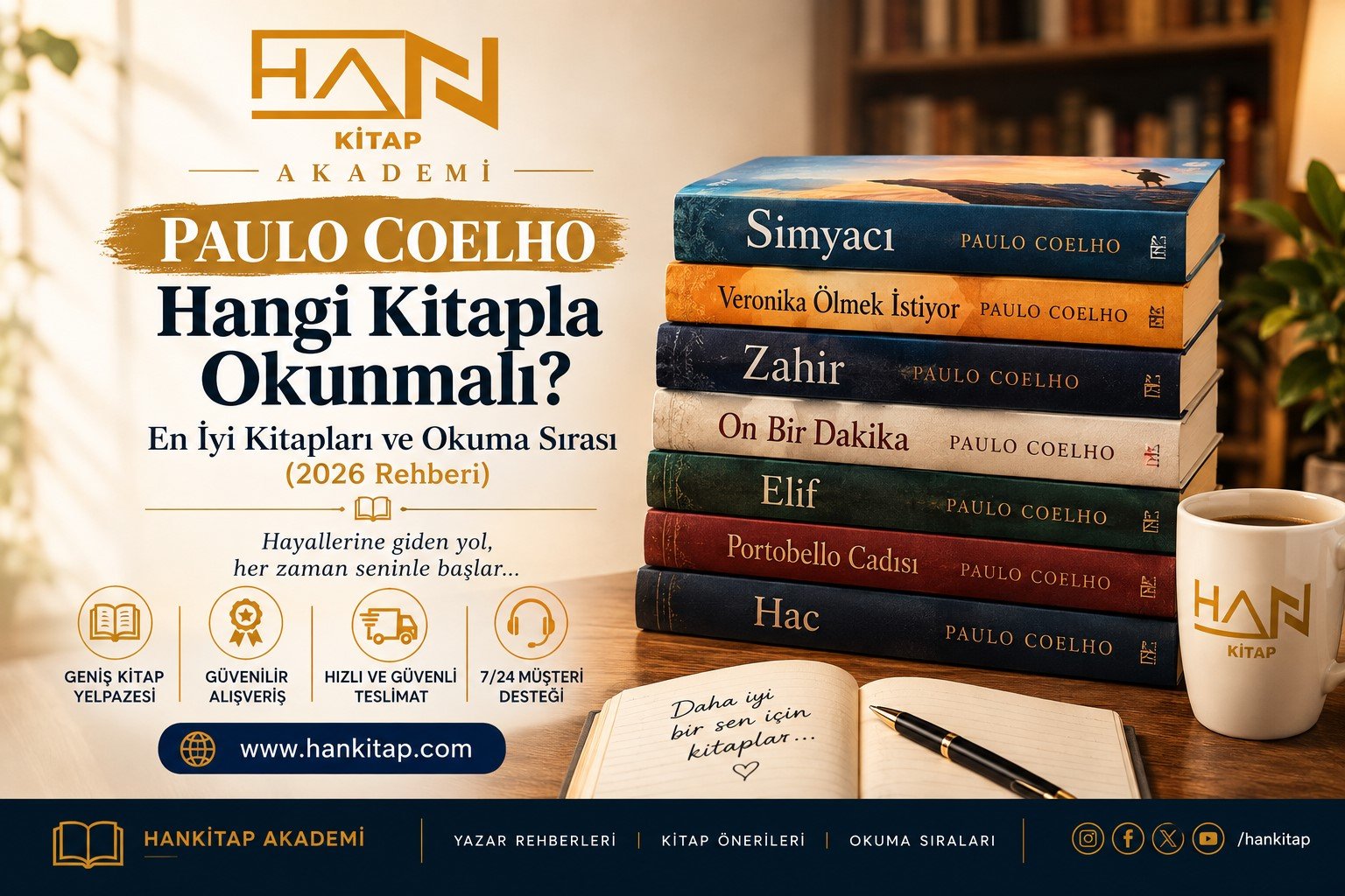 Paulo Coelho Hangi Kitapla Okunmalı? En İyi Kitapları ve Okuma Sırası (2026 Rehberi) 1 Paulo Coelho Hangi Kitapla Okunmalı? En İyi Kitapları ve Okuma Sırası (2026 Rehberi)