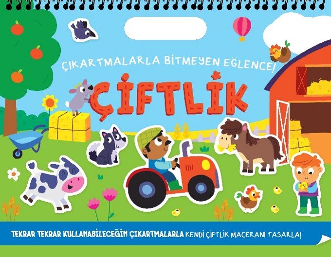 Çıkartmalarla Bitmeyen Eğlence - Çiftlik 9786258642896