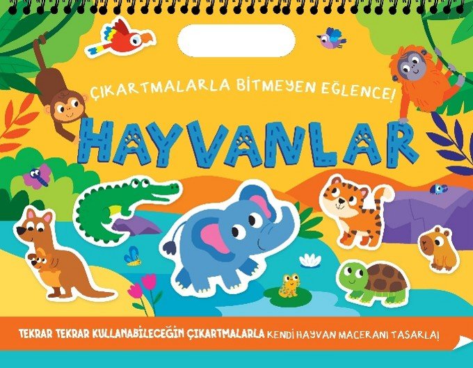 Çıkartmalarla Bitmeyen Eğlence - Hayvanlar 9786258642902